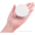 80ml round aluminyo lata para sa lip balm cosmetics